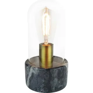 BRILLIANT Lampe Rosa Tischleuchte schwarz marmor/transparent | 1x A60, E27, 25W, geeignet für Normallampen (nicht enthalten) | Skala A++ bis E | Für L - Rosa