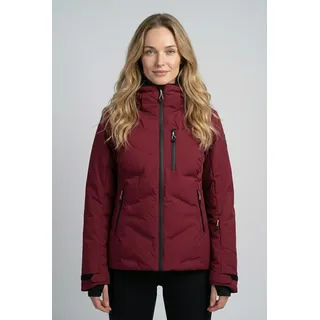 Skijacke ICEPEAK "ICEPEAK FLOVILLA", Damen, Gr. 52, wine, Obermaterial: 100% Polyester. Futter: 100% Polyester. Wattierung: 100% Polyester, Jacken Skijacke, für Alpinski und Snowboard, wasserdicht, winddicht, atmungsaktiv