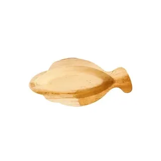 Papstar Teller, Palmblatt "pure", 24 cm x 11 cm x 2,5 cm Fisch