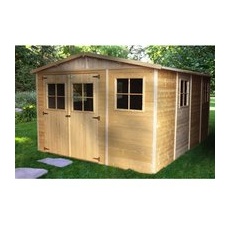 Timbela Gartenhaus Holz M336 11,97 m2 mit Fenstern ohne Boden