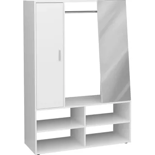 FMD Garderobenschrank Auma 105 x 151,2 x 39,7 cm Weiß