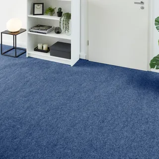 Andiamo Teppichboden pro m2 Milo«, blau B/L: ca. 200x1000 cm oder 200 cm, strapazierfähig, Wohnzimmer,