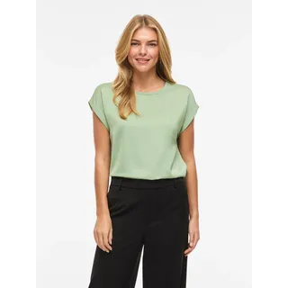 Vila "VIELLETTE S/S SATIN TOP - NOOS" Kunstfaser, regular fit