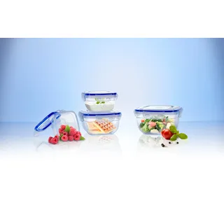 Click`n Store 802320 8tlg. Frischhaltedosen-Set Gefrierdosen 500-2400ml