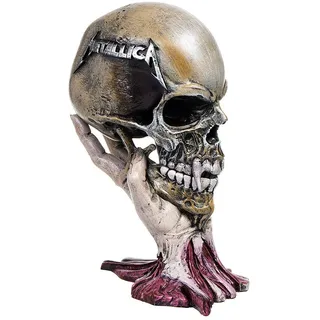 Nemesis Now Metallica Sad But True Totenkopf, 22 cm, Kunstharz, Taupe