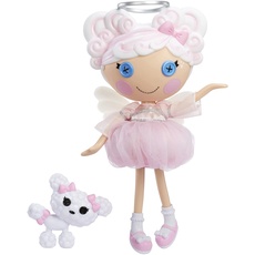 Bild von Puppe Cloud E. Sky mit Haustier "Poodle" - 33 cm große Engel Puppe mit weißem Haar, Heiligenschein, Flügeln, rosa Outfit & Schuhen, im wiederverwendbaren Camper-Spielset, ab 3 Jahren