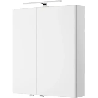 Pelipal Spiegelschrank , Weiß , Metall , 2 Fächer , 60x70.3x14.5 cm , Made in Germany , Typenauswahl , Badezimmer, Badmöbelsets & Badmöbelserien, Badmöbelserien