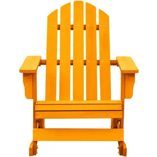 vidaXL Adirondack-Schaukelstuhl Massivholz Tanne Orange - Orange