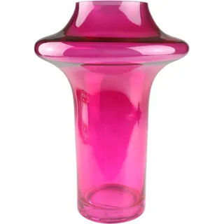 AM Design "Vibrant pinkfarbene Glasvase", Farbe und Energie für jeden Raum,