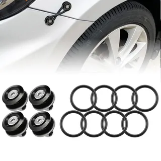 JDM Stoßstange Schnellverschlüsse Kit für vorne Stoßfänger und hinten Stoßfänger Schnellspanner (schwarz)