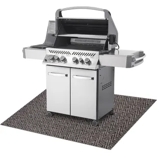 MAGNUS 1951 Grillschutzmatte für Terrasse, draussen - beige beige 120x200 cm - Beige