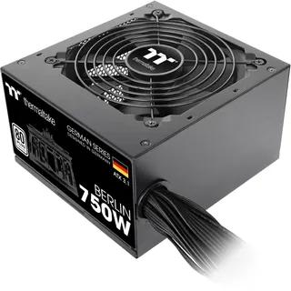 Thermaltake Berlin Netzteil 750 W ATX 3.1 | 12V-2 * 6 Pin | 80Plus Weiß Zertifiziert | geräuscharmer Betrieb | German Series