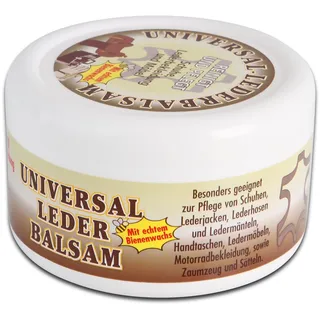 Universal Lederbalsam 250ml mit echtem Bienenwachs zur Pflege und Reinigung von Zaumzeug Sättel Schuhe Lederbekleidung Möbel Handtaschen, farblos