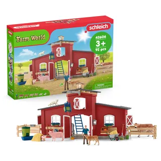 Schleich Farm World Große rote Farm mit Bauernhaus 42606