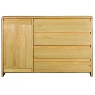 Kommode Sideboard Echtholz Neu Anrichte Schrank JVmoebel - Beige