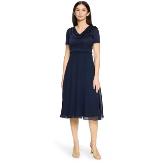 Vera Mont Cocktailkleid Glitzer-Look Blau 44