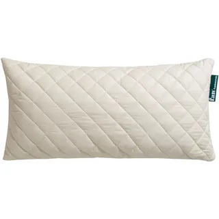 fan Naturfaserkissen Wolle Anti Milbe 40 x 80 cm Weiß