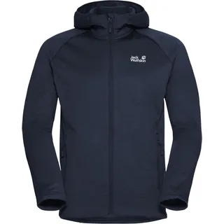 Jack Wolfskin Peak District Hooded Fleecejacke Herren Blau M
