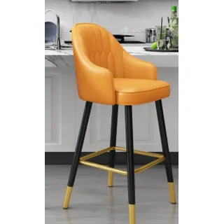 Barhocker Orange Textil Design Hocker JVmoebel - Orange