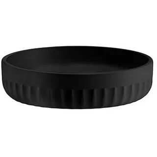 Seifenschale , Schwarz , Kunststoff , 12.2x3x12.2 cm , Badaccessoires, Seifenschalen