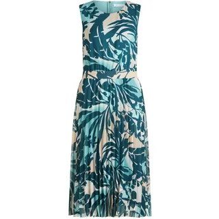 Betty&Co Chiffonkleid "Chiffonkleid mit Plissee", petrol, mint