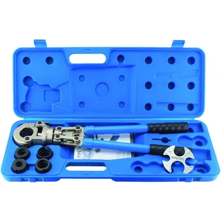 Pipetec Handpresszange TH-Profil für TH 16, TH 20, TH 26 und TH 32 - im Koffer + GRATIS Prüflehre