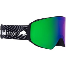 Red Bull Spect Eyewear Herren JAM-02 Ski Goggle, Black/Green Snow, Rose with Green Mirror, M