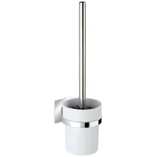 Wenko WC-Bürstengarnitur Turbo-Loc Quadro Silber/Weiß (1 St.)
