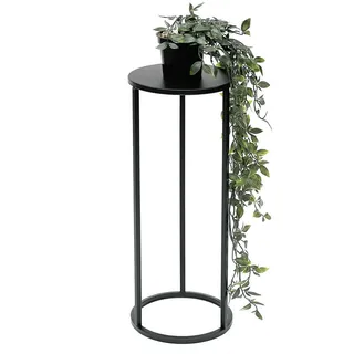 DanDiBo Blumenhocker Metall Schwarz Rund 50 cm 96316 S , 20x50x20 cm , Wohnzimmer, Wohnzimmertische, Blumenständer