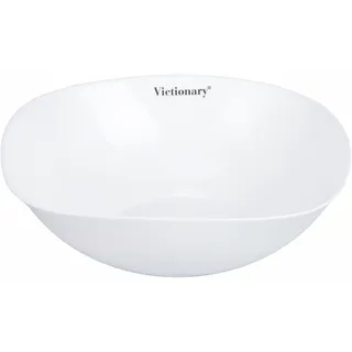 Villa d'Este Home Tivoli 1996 Victionary Salatschüssel, quadratisch, 25 x 25 cm, aus Opalglas, 3 Stück