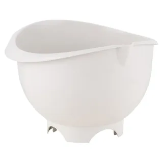 Rührschüssel Schüssel Kunststoff 3L Salatschüssel schüssel Küchenschüssel Servierschüssel - Beige