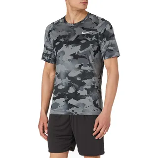 Nike M NP Top SS Slim Camo Tanktop für Herren, Herren, Tanktop, CZ1252-084, Smoke Grey/(Grey Fog), M