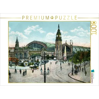 Calvendo Puzzle Hamburger Hauptbahnhof | 1000 Teile Lege-Größe 64x48cm Foto-Puzzle für glückliche Stunden