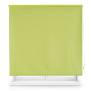 Blindecor Verdunkelungsrollo nach Maß | Grün | 110 x 230 cm (Breite x Höhe) | Stoffgröße 107 x 225 cm | Verdunkelungsrollo für Fenster