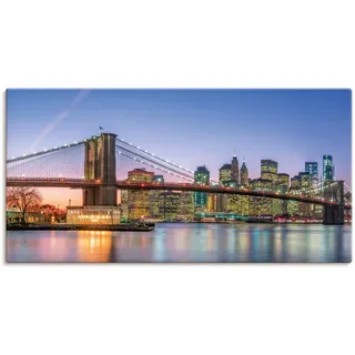 Artland Wandbild »Skyline New York City« New York 1 Stk. tlg. als Alubild, Outdoorbild, Leinwandbild, Poster, Wandaufkleber, blau