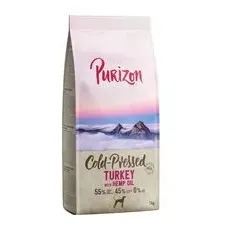 1kg Curcan cu ulei de cânepă Coldpressed Purizon Hrană uscată câini