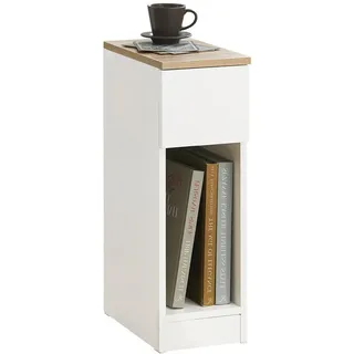 SoBuy Nachtschrank FBT111 20 x 35 x 60 cm Weiß