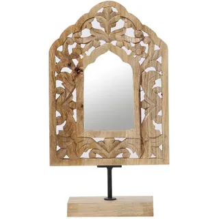 Marrakesch Orient & Mediterran Interior Boho Deko Schminkspiegel Standspiegel aus Holz Akaash -1-