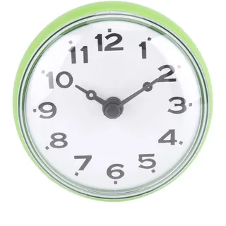 Nikou Grün Badezimmer Wanduhr Wasserdicht mit Saugnapf ABS Baduhr (Grün)