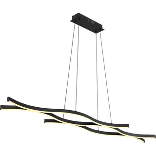 Globo Lighting Hängeleuchte Metall schwarz matt, LED - Schwarz