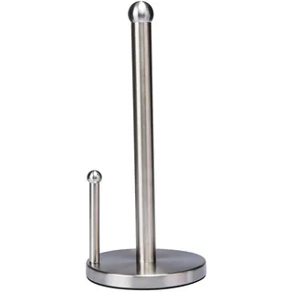 KITCHEN DETAILS Küchenrollenhalter für Küchenhandtücher, freistehend, beschwerter Boden, hält große Rollen, Spenderstange verhindert Entwirren, Edelstahl