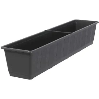 Geli Balkonkasten Blumenkasten 80cm Anthrazit Blumenkübel Bewässerungskasten