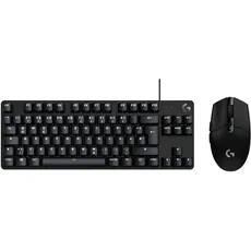 Logitech G305 LIGHTSPEED kabellose Gaming-Maus und G413 TKL SE mechanische Gaming-Tastatur – Maus mit HERO Sensor Uns kompakte Tastatur – PC/Mac - Schwarz