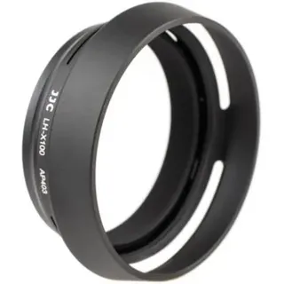 JJC Gegenlichtblende für Fujifilm Finepix X100T X100S X100 inkl. 49mm-Adapter - ersetzt Fuji LH-X100 - schwarz