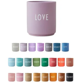 Design Letters Lieblingsbecher Lavendel Love Tasse | Kaffeebecher Porzellan | Dekorativ Kaffeetassen | Personalisierte Geschenke für Freundin, Hochzeitsgeschenk | Tasse Mit Spruch | Teetasse 250 Ml