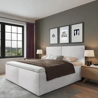 Halmon Schlafkomfort Betten Milano 120 x 200 cm H2 Weiß