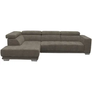 Xora Ecksofa , Hellbraun , Textil , Uni , Ottomane links, L-Form , 301x207 cm , Typenauswahl, Fußauswahl, Stoffauswahl, seitenverkehrt erhältlich , Wohnzimmer, Sofas & Couches, Wohnlandschaften, Ecksofas