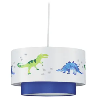 Relaxdays Hängelampe , Weiß , Textil, Metall, Kunststoff , E27 , 30x126x30 cm , Lampen & Leuchten, Kinderzimmerlampen