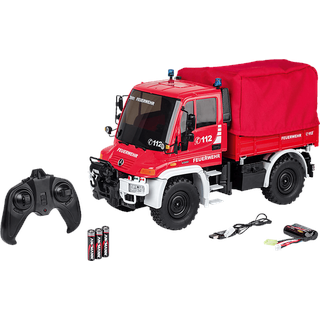 CARSON MB Unimog U300 Feuerw. 2.4G 100%RTR R/C Spielfahrzeug, Rot