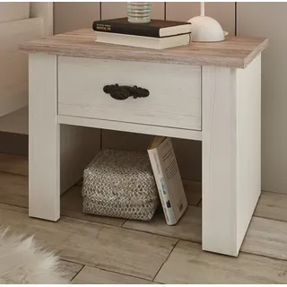 furn.design Nachtschrank Oslo 58 x 45 x 86 cm Weiß
